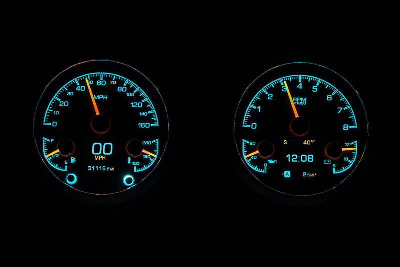 Dakota Digital HDX Direct-Fit Analog Gauge Systems HDX-47C-PU-S