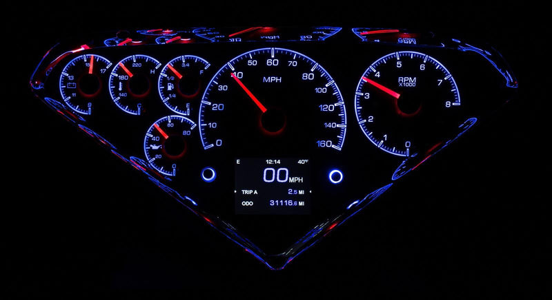 Dakota Digital HDX Direct-Fit Analog Gauge Systems HDX-55C-PU-K