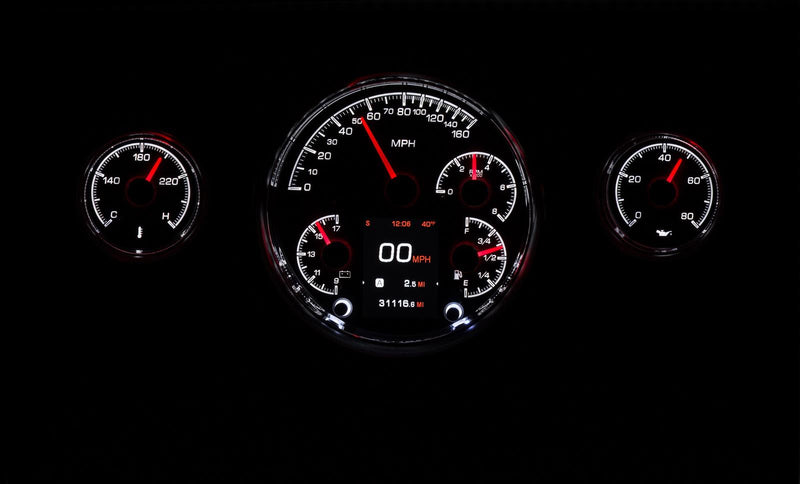 Dakota Digital HDX Direct-Fit Analog Gauge Systems HDX-57C-K