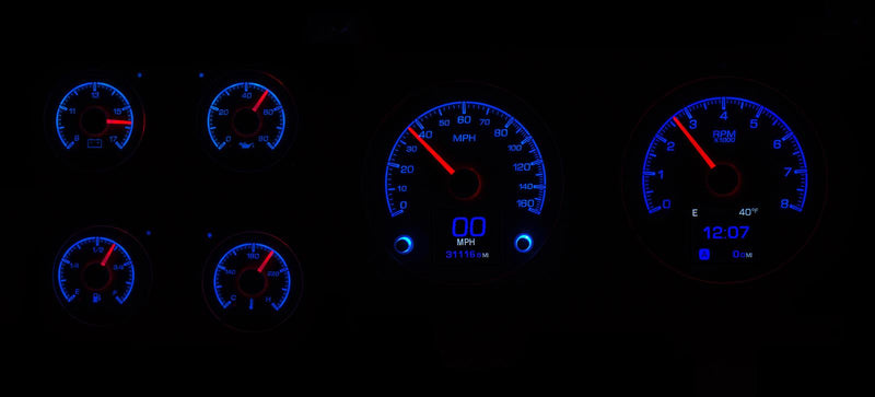 Dakota Digital HDX Direct-Fit Analog Gauge Systems HDX-73C-PU-S