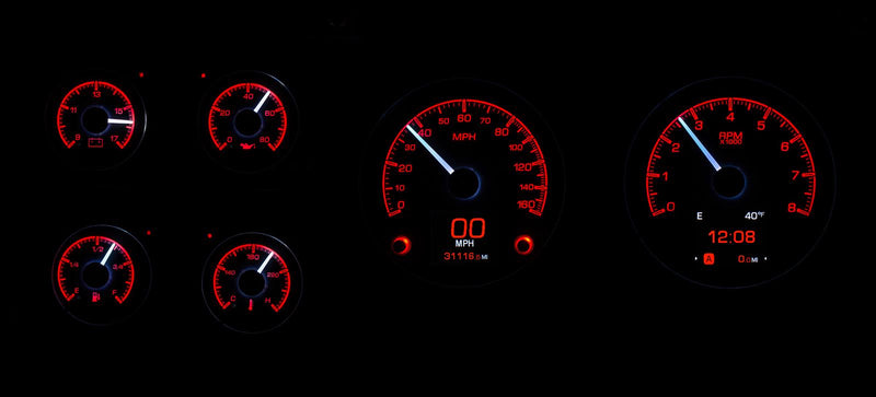 Dakota Digital HDX Direct-Fit Analog Gauge Systems HDX-73C-PU-K