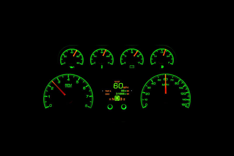 Dakota Digital HDX Direct-Fit Analog Gauge Systems HDX-88C-PU-K