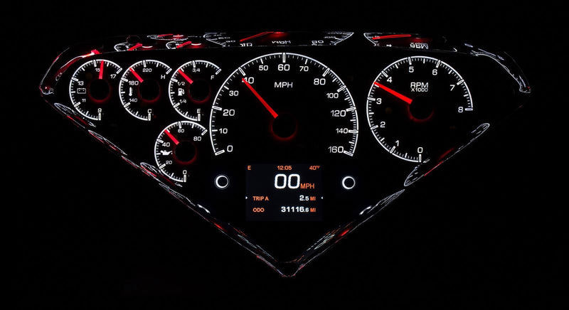 Dakota Digital HDX Direct-Fit Analog Gauge Systems HDX-55C-PU-S