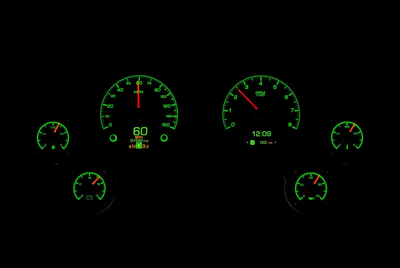 Dakota Digital HDX Direct-Fit Analog Gauge Systems HDX-63C-VET-S