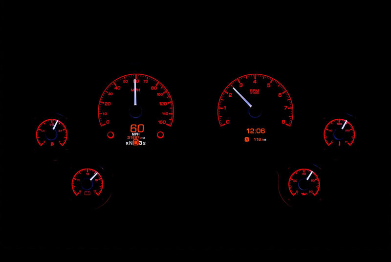 Dakota Digital HDX Direct-Fit Analog Gauge Systems HDX-63C-VET-S