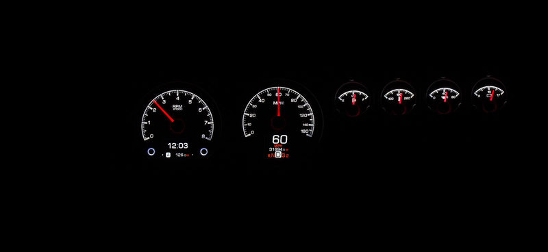 Dakota Digital HDX Direct-Fit Analog Gauge Systems HDX-68D-CHG-K