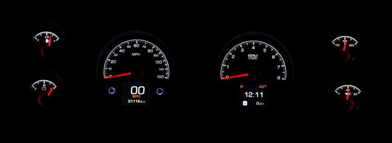 Dakota Digital HDX Direct-Fit Analog Gauge Systems HDX-70C-CAM-S