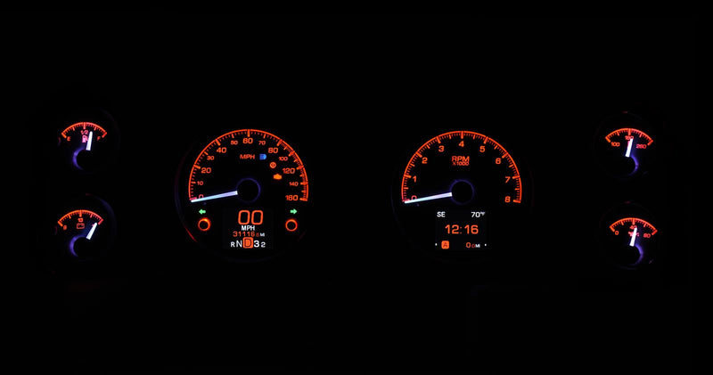 Dakota Digital HDX Direct-Fit Analog Gauge Systems HDX-70C-CAM-S