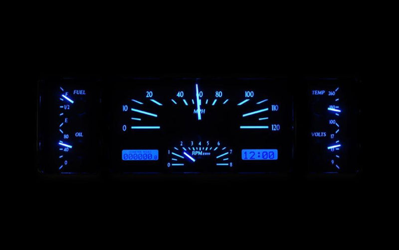 Dakota Digital VHX Series Direct-Fit Analog Gauge Systems MHX-39C-K-W