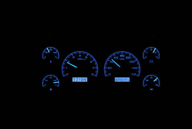 Dakota Digital VHX Series Direct-Fit Analog Gauge Systems VHX-86C-S10-K-B