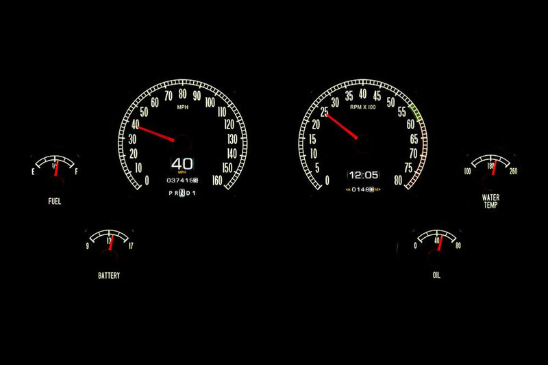 Dakota Digital RTX Direct-Fit Gauge Kits RTX-65C-VET-X