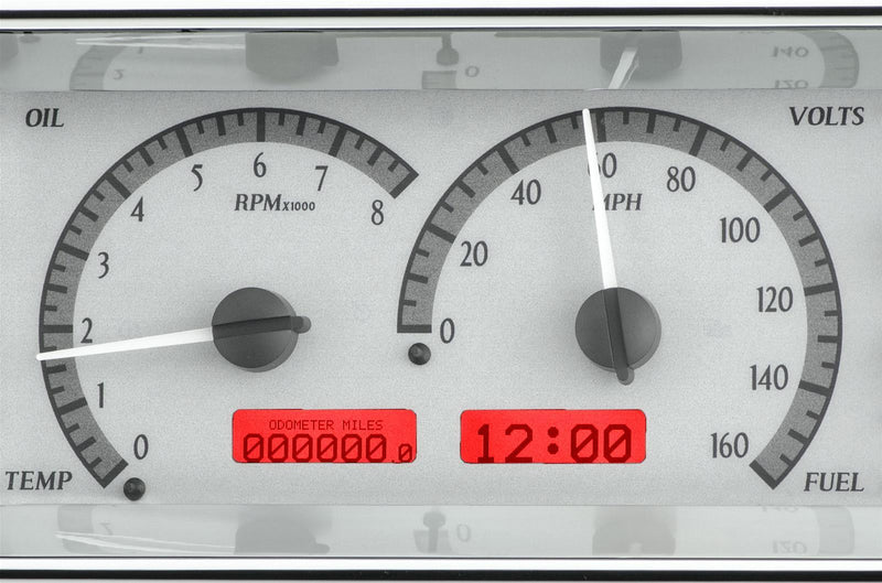 Dakota Digital VHX Series Recessed Oval Analog Gauge Kits VHX-1018-S-R