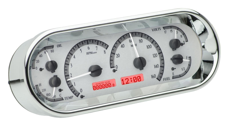Dakota Digital VHX Series Recessed Oval Analog Gauge Kits VHX-1018-S-R