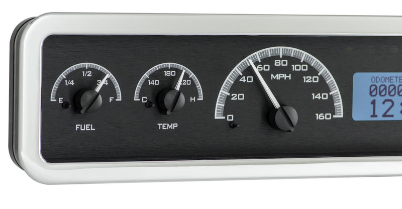 Dakota Digital VHX Series Universal Rectangle Analog Gauge Kits VHX-1023-K-W