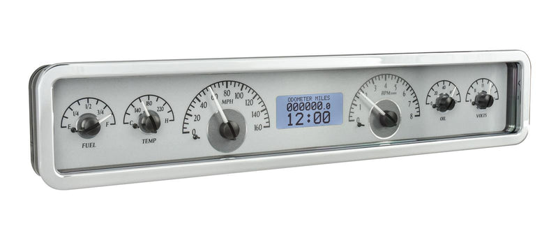 Dakota Digital VHX Series Universal Rectangle Analog Gauge Kits VHX-1023-S-W