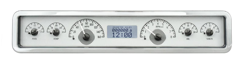 Dakota Digital VHX Series Universal Rectangle Analog Gauge Kits VHX-1023-S-W