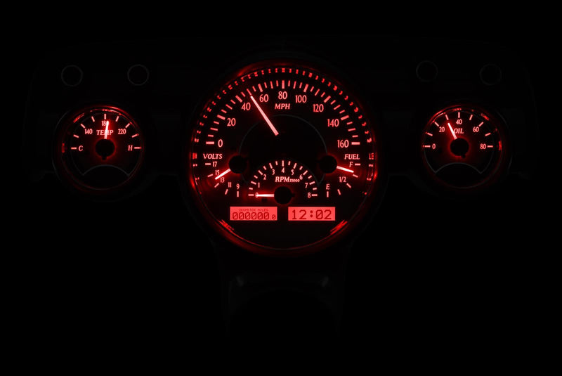 Dakota Digital VHX Series Direct-Fit Analog Gauge Systems VHX-57C-S-R