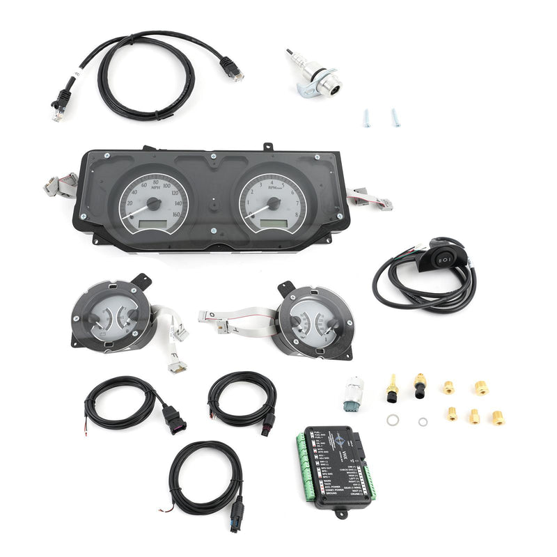 Dakota Digital VHX Series Direct-Fit Analog Gauge Systems VHX-66F-FAR-K-W