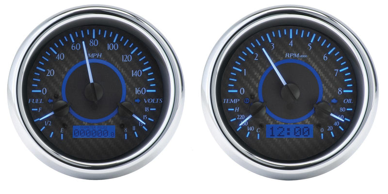 Dakota Digital VHX Series Direct-Fit Analog Gauge Systems VHX-47C-PU-C-B