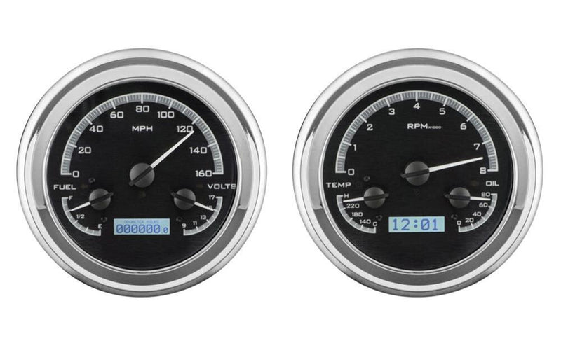 Dakota Digital VHX Series Direct-Fit Analog Gauge Systems VHX-47C-PU-K-W