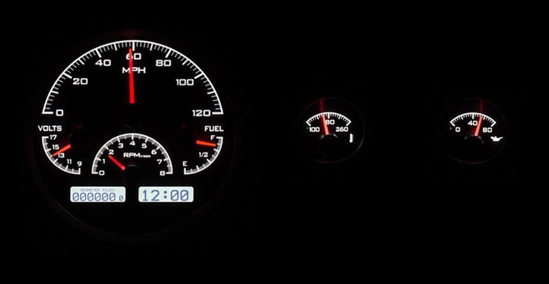 Dakota Digital VHX Series Direct-Fit Analog Gauge Systems VHX-55J-K-W