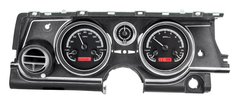 Dakota Digital VHX Series Direct-Fit Analog Gauge Systems VHX-63B-RIV-K-R