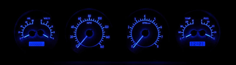 Dakota Digital VHX Series Direct-Fit Analog Gauge Systems VHX-64P-GTO-C-B