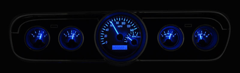 Dakota Digital VHX Series Direct-Fit Analog Gauge Systems VHX-65F-MUS-S-B