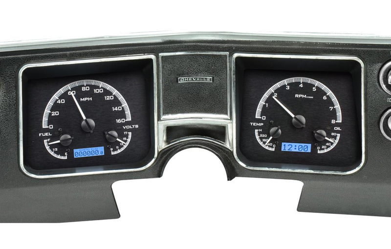 Dakota Digital VHX Series Direct-Fit Analog Gauge Systems VHX-68C-CVL-K-B