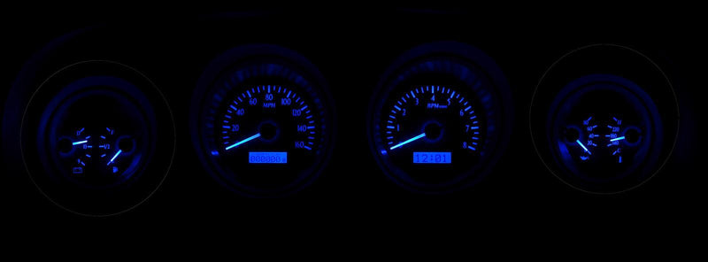 Dakota Digital VHX Series Direct-Fit Analog Gauge Systems VHX-69F-MUS-K-B