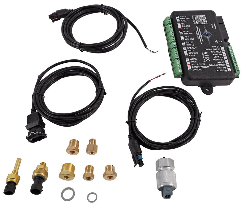 Dakota Digital VHX Series Direct-Fit Analog Gauge Systems VHX-69P-FIR-K-W