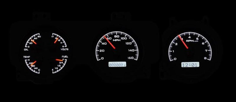 Dakota Digital VHX Series Direct-Fit Analog Gauge Systems VHX-69P-GTO-K-B