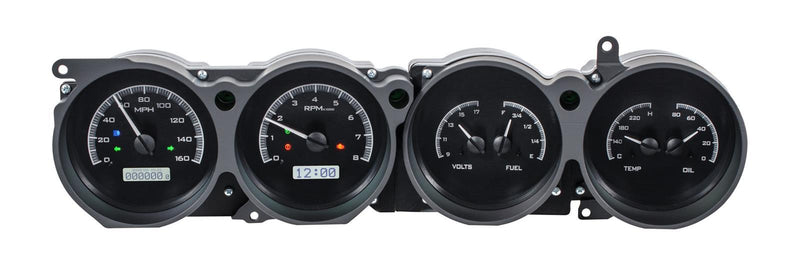 Dakota Digital VHX Series Direct-Fit Analog Gauge Systems VHX-70D-CLG-K-W
