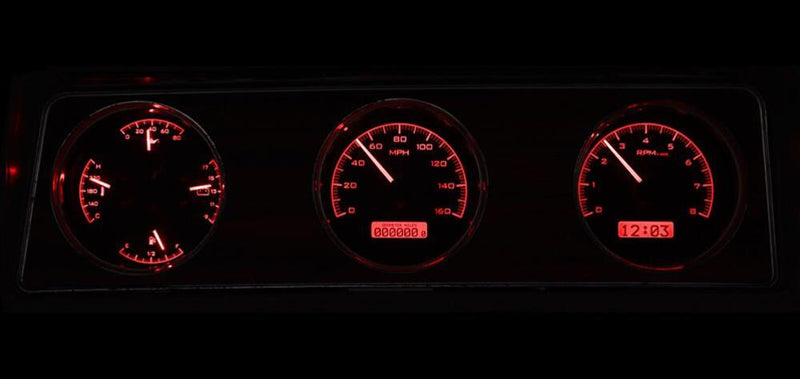 Dakota Digital VHX Series Direct-Fit Analog Gauge Systems VHX-70O-CUT-K-R