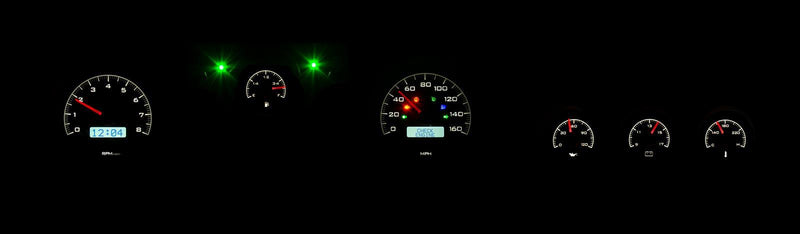 Dakota Digital VHX Series Direct-Fit Analog Gauge Systems VHX-71F-CTR-K-W