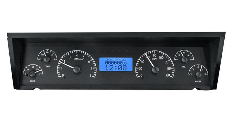 Dakota Digital VHX Series Direct-Fit Analog Gauge Systems VHX-77C-CAP-K-B