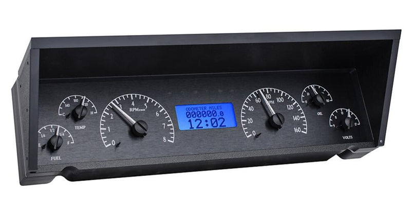 Dakota Digital VHX Series Direct-Fit Analog Gauge Systems VHX-77C-CAP-K-B