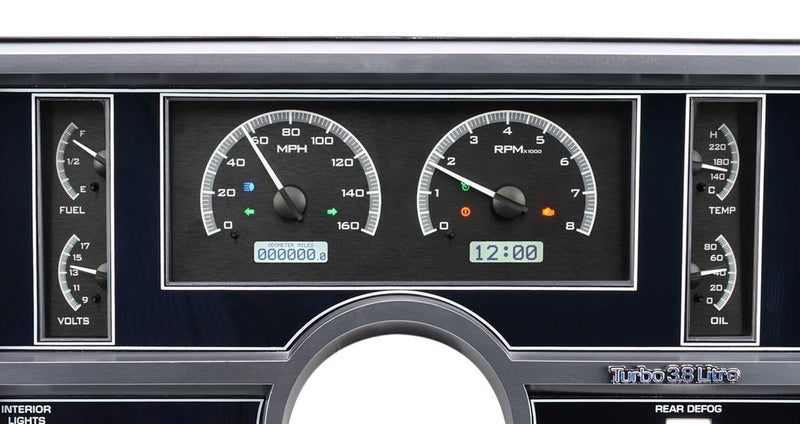 Dakota Digital VHX Series Direct-Fit Analog Gauge Systems VHX-84B-REG-K-W