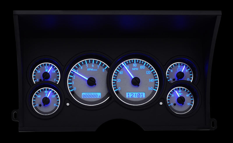 Dakota Digital VHX Series Direct-Fit Analog Gauge Systems VHX-88C-PU-S-B