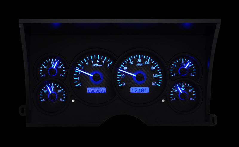 Dakota Digital VHX Series Direct-Fit Analog Gauge Systems VHX-88C-PU-C-B