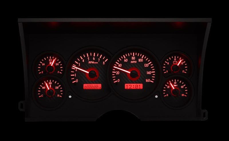 Dakota Digital VHX Series Direct-Fit Analog Gauge Systems VHX-88C-PU-C-R