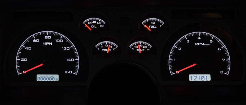 Dakota Digital VHX Series Direct-Fit Analog Gauge Systems VHX-90C-CAM-K-W