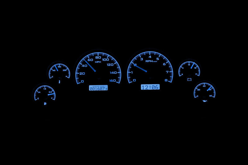 Dakota Digital VHX Series Direct-Fit Analog Gauge Systems VHX-94F-MUS-K-B