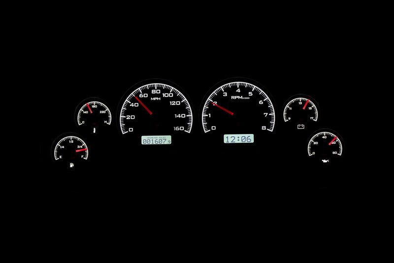 Dakota Digital VHX Series Direct-Fit Analog Gauge Systems VHX-94F-MUS-K-W