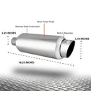 DC Sports Universal Mufflers EX-5016