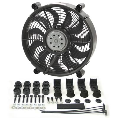 Derale 16212 High Output Single RAD Fan, 12" Dia. - 1,450 cfm