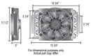 Derale 13900 16 Pass Electra-Cool Remote Transmission Cooler Kit, -6AN Inlets