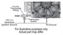 Derale 15721 180°F In-Line Remote Cooler Fan Control Thermostat, -8AN