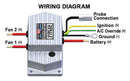 Derale 16789 High Amperage Adjustable Dual Electric Fan Controller, 3/8