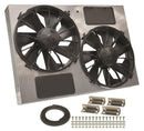 Derale 16927 High Output Dual 12'' Electric Rad Fan/Steel Shroud Kit
